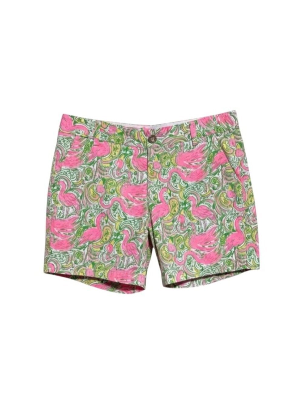 Lilly‎ Pulitzer Jayne Tropical Flamingo Print Shorts Women’s Size 6 US